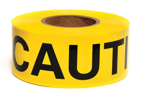 3"X1000' Yellow Caution Tape (Single Roll)